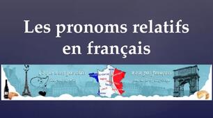 Les pronoms relatifs