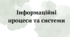 Тематична робота  "Інформаційні процеси та системи"