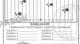 Географічна широта / географічна довгота - робочі аркуші
