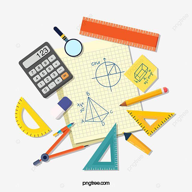 Pencil Compass Compass Calculator Ruler Post It Notes Math Elements, Math Clipart, Calculator, Sticky Note PNG Transparent Clipart Image and PSD File for Free D… | Triangle math, Math decorations, Post it