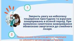 Пам'ятка для батьків під час осінніх канікул в час воєнного стану