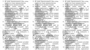 Пам'ятка по роботі з контурними картами