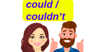 could / couldn't (reading and understanding)