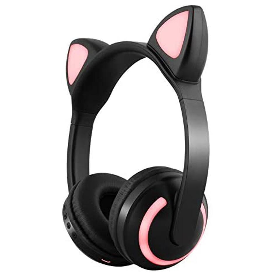 XYCCY Bluetooth Wireless Headphones, Glowing Led Cat Ear Design, Cartoon Head-Mounted Music Headset Built-in Microphone, Ergonomically Designed, Compatible with Bluetooth-Enabled DevicesST-001 | Walmart Canada