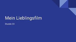презентація для 9(5) класу урок 20 тема Mein Lieblingsfilm