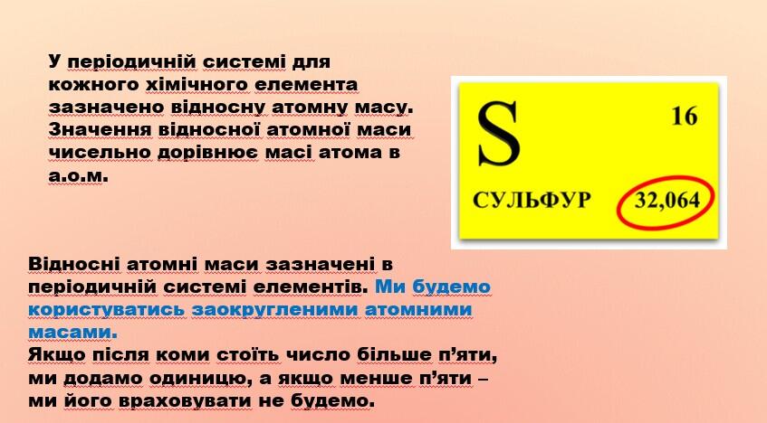 Маса атома. Атомна одиниця маси. | Урок на 7 завдань. Хімія