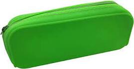 Neon Green Silicon Pencil Case Wedge : Amazon.co.uk: Stationery & Office Supplies