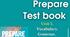 Prepare 5 НУШ. Unit 3. Test A.