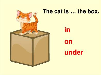 On, in, under, near - презентация онлайн