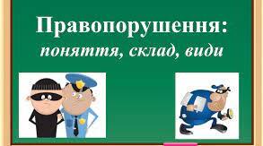 Правопорушення: поняття, склад, види.