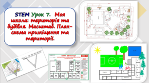 STEM Урок 7. Моя школа: територія та будівля. Масштаб. План-схема приміщення та території.