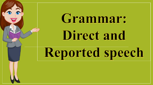 Презентація " Direct and reported speech"