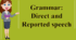 Презентація " Direct and reported speech"