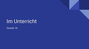 презентація для 5 класу НУШ за темою "Im Unterricht"