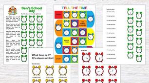 Матеріали для роботи із темою час "Telling the Time Worksheets"
