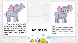 "Animals mini books" - міні книжечки для вивчення теми Тварини