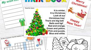 "Christmas mini book" - міні книжечка на Різдвяну тематику