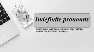 Indefinite pronouns