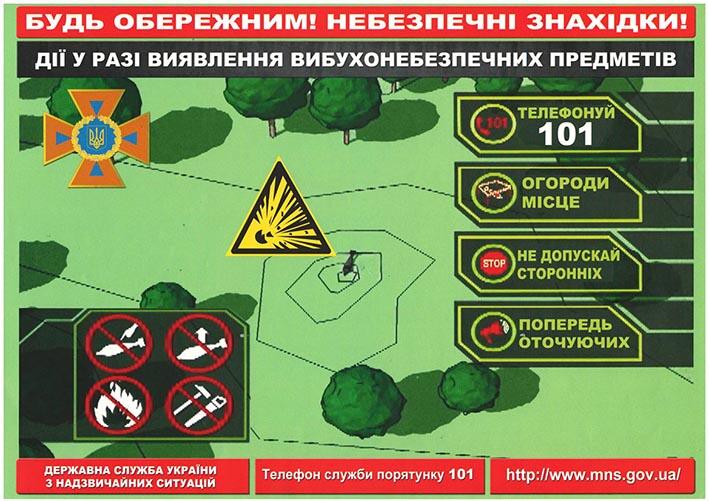 ОБЕРЕЖНО, ВИБУХОНЕБЕЗПЕЧНІ ПРЕДМЕТИ! • Новини • ДП «Ніжинське лісове господарство»