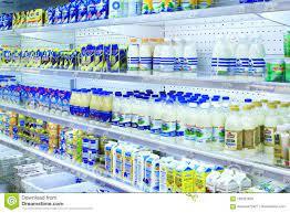 Shop of dairy products editorial stock image. Image of bottle - 109391629