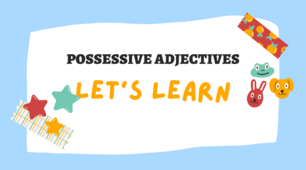 Картка до уроку з теми "Possessive adjectives"