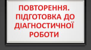 Повторення. Підготовка до діагностичної роботи