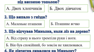 Діагностична робота №2 з української мови "Аудіювання"