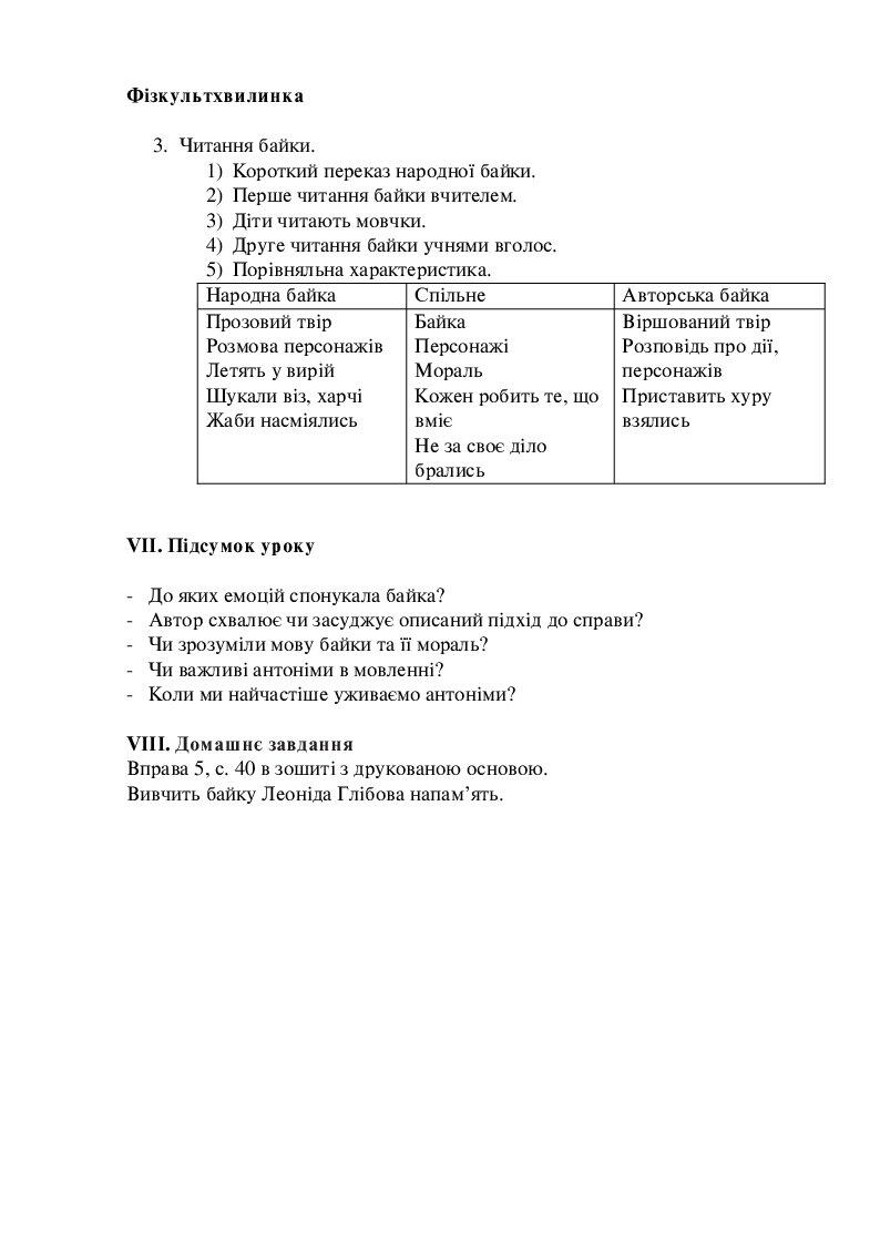 Урок українська мова 4 клас за підручником І.Большакова "Антоніми ...