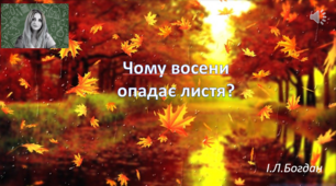 Відеоурок на тему: ,,Чому опадає листя"