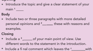 8.7 An opinion essay