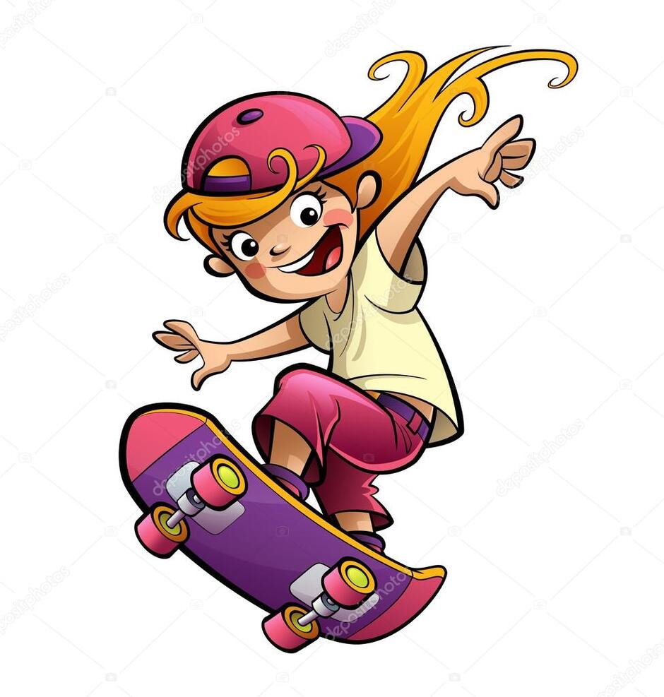 Skateboarding cartoon: картинки, стокові Skateboarding cartoon фотографії, зображення | Скачати з Depositphotos