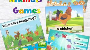 Інтерактивна презентація "Interactive Animals Games"