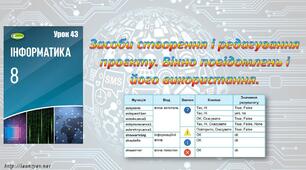 Засоби створення і редагування проєкту. Вікно повідомлень і його використання.  (Python)