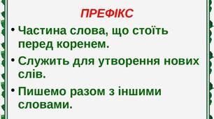 Презентація. "Префікс. Тренувальні вправи"