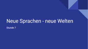 презентація для 8 (4) класу за темою "Neue Sprachen - neue Welten"