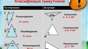 Трикутники (повторення ЗНО)