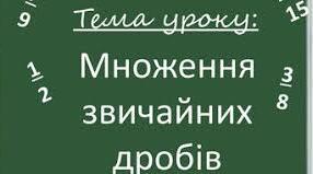 Множення раціональних дробів. Піднесення дробу до степеня.
