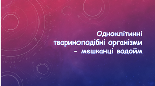 Одноклітинні твариноподібні організми - мешканці водойм