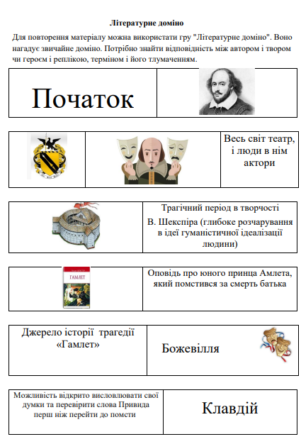 В. Шекспір "Гамлет" | Урок на 11 завдань. Англійська мова