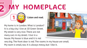 Unit 2. Lesson 1. My homeplace (p.32,ex.1)