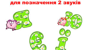 Позначення звуків буквами я, ю, є, ї