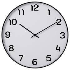 PLUTTIS Wall clock, black, 20 ½" - IKEA