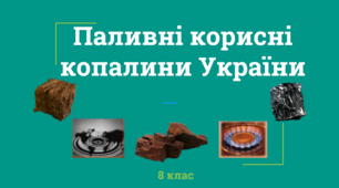 Корисні копалини. Паливні корисні копалини України.
