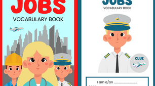 Vocabulary book | Jobs | 15 worksheets