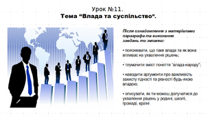 Конспект уроку з історії «Влада та суспільство». 5 клас (НУШ). За підручником авторів Кафтан М.В., Козорог О.Г., Костюк І.А., Мудрий М.М., Селіваненко В.В та ін.
