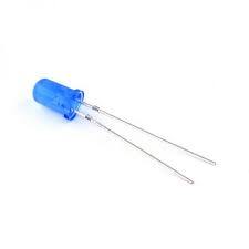 Св.діод вивід. 5мм If= 20mA, Vf=3.5V. Синій Мат 700mcd - 220-v