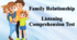 Family Relationship. Listening