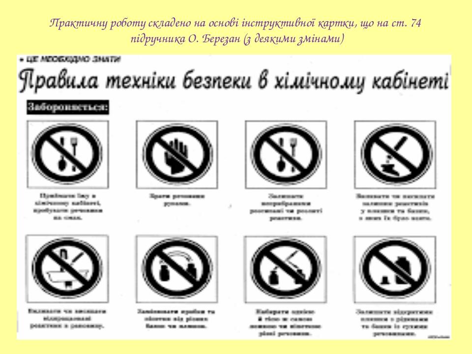 Практичну роботу складено на основі інструктивної картки, що на ст. 74 підручника О. Березан (з деякими змінами)