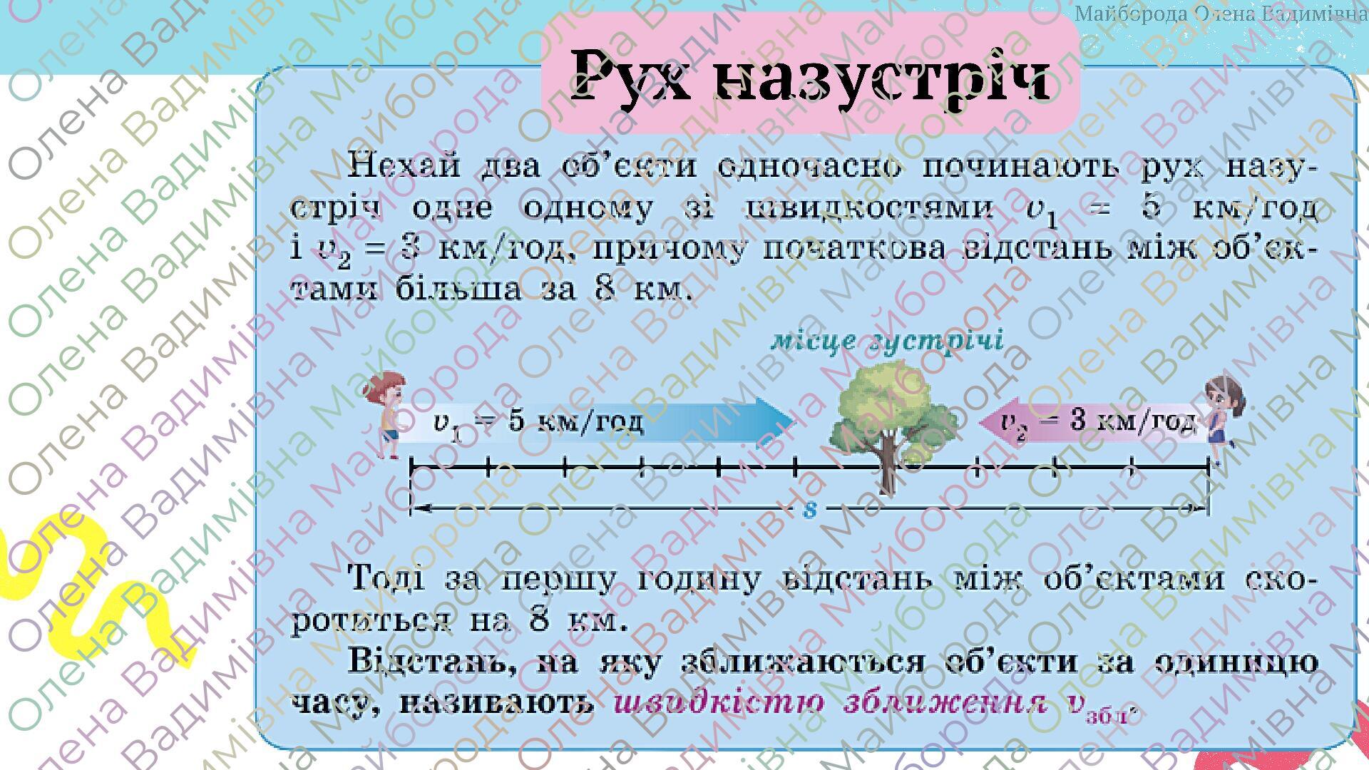 Презентація "Текстові задачі на рух" 5 клас НУШ + ТЕСТ + ВІДЕО ...