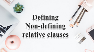 Defining and non-defining relative clauses